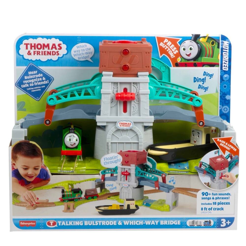 Thomas & Friends Talking Bulstrode & Which Way Bridge Set Sounds & Percy Engine